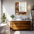 Wall Cabinet Bathroom Mirror Storage Medicine 55.5cm