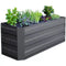 Garden Bed 120 x 45 x 45cm Charcoal