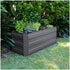 Garden Bed 120 x 45 x 45cm Charcoal