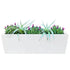 Metal Designer Planter Box 900 x 300 x 300mm Vibrant White