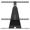 Black Swivel TV Stand with Height Adjustability for Living Room