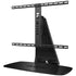 Black Swivel TV Stand with Height Adjustability for Living Room