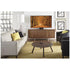 Black Swivel TV Stand with Height Adjustability for Living Room