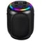 Black Wireless Karaoke System with Bluetooth Audio and Disco Lights