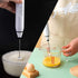 Silver Rechargeable Electric Milk Frother Handheld 3 Speeds