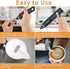 Black Rechargeable Electric Milk Frother Handheld 3 Speeds