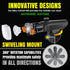 Waterproof Rechargeable LED Bike Lights Set (2000mah Lithium Battery, IPX4, 2 USB Cables)