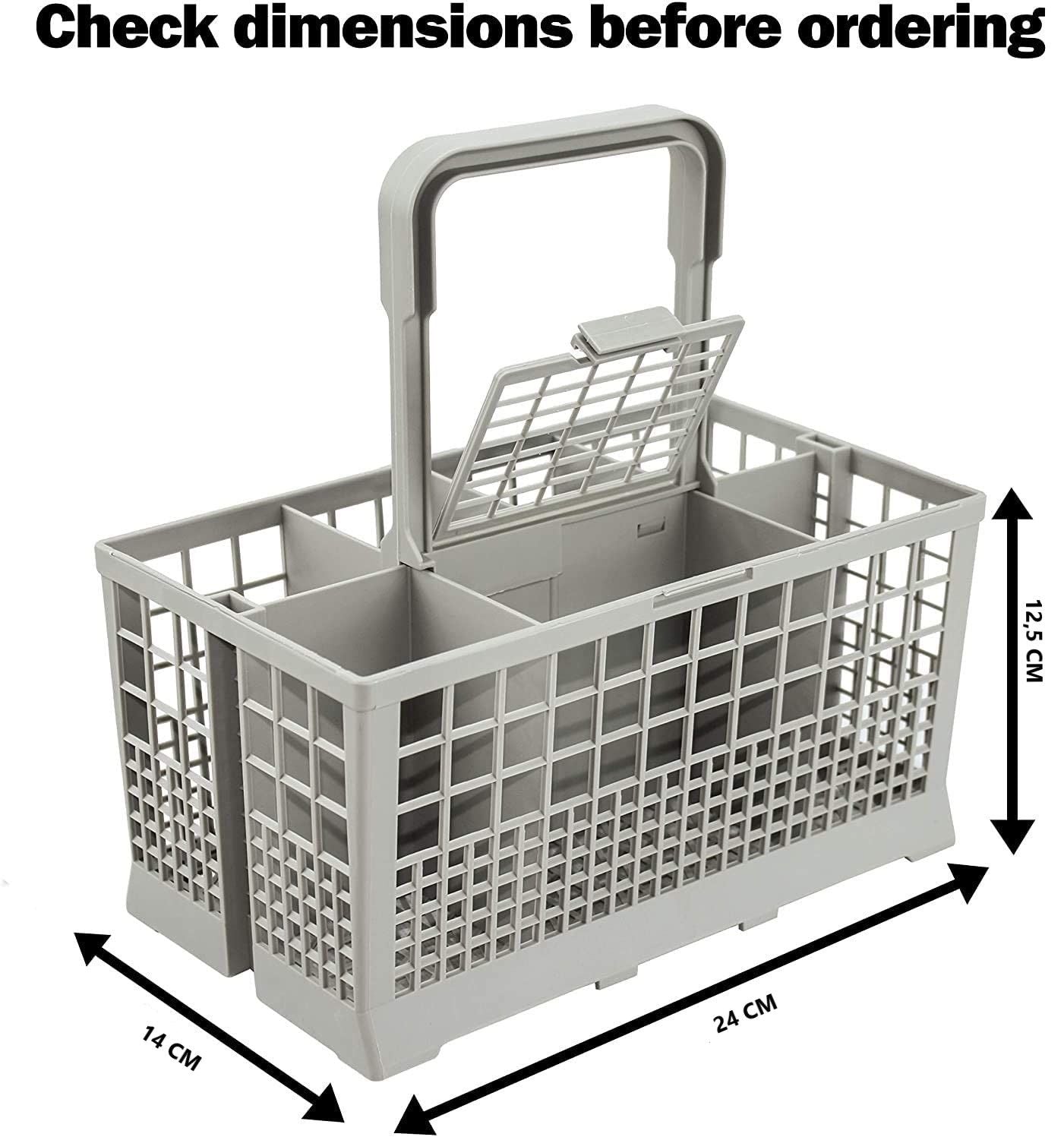Universal Dishwasher Cutlery Basket 24 x 14 x 12 cm