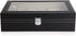 Black PU Leather Watch Organizer Display Storage Box Cases for Men & Women (12 slots)