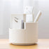 360 degree rotating multi-functional pen holder with 3 separate layer for office desk organiser (Grey)