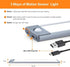 54 LED Rechargeable Under Cabinet Night Lighting for Kitchen and Bedroom (Silver and Yellow Light)