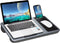 Portable Laptop Desk with Device Ledge, Mouse Pad and Phone Holder for Home Office (Silver, 40cm)