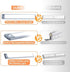 54 LED Rechargeable Under Cabinet Night Lighting for Kitchen and Bedroom (Sliver and White Light)