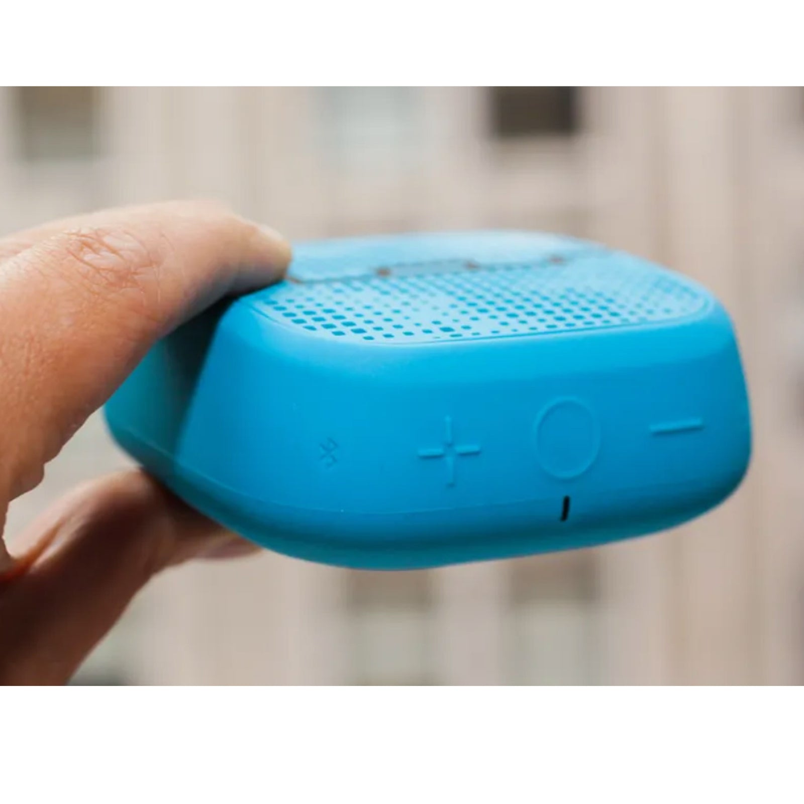 9cm Punk Portable Bike Pocket Shower Bluetooth Speaker/Aux Blue