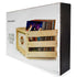 Vinyl LP Record Storage Crate Natural Wood Holds up to 75
