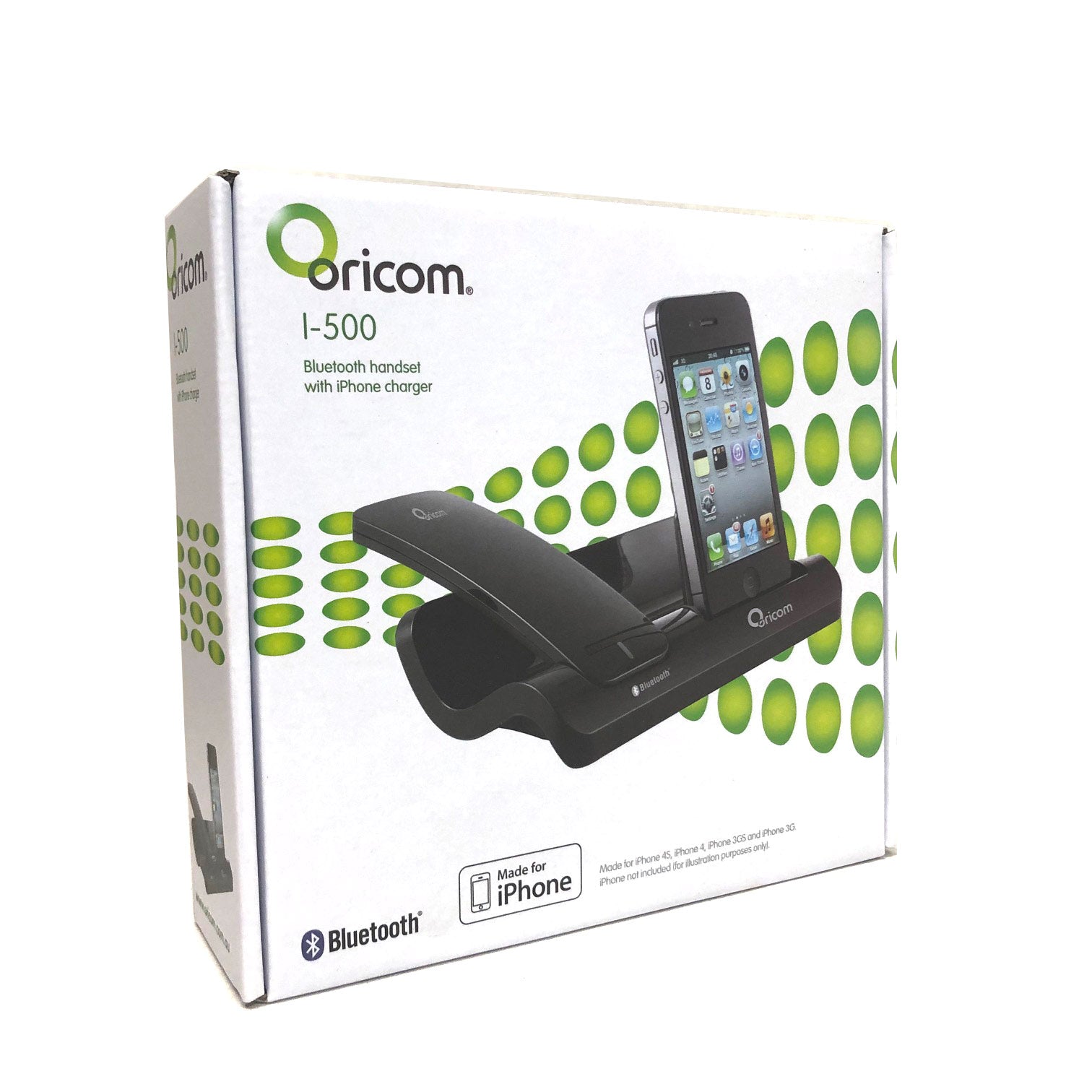 Oricom 30 Pin iPhone 4 4s iPod Charger & Cordless Bluetooth Handset black