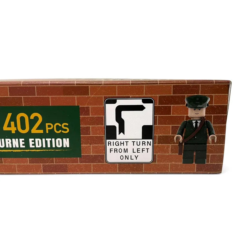 Melbourne W-Class Tram Building Block Model, 402 Pieces, 27cm Length Kit