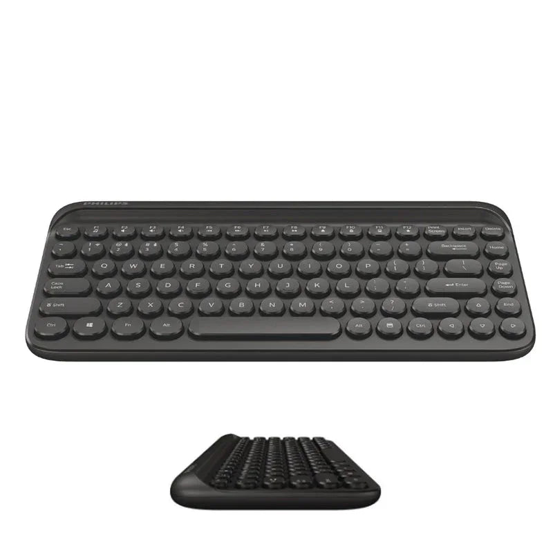 Wireless Compact Keyboard – BT & 2.4GHz Multi‑Device 85‑Key SPK6624