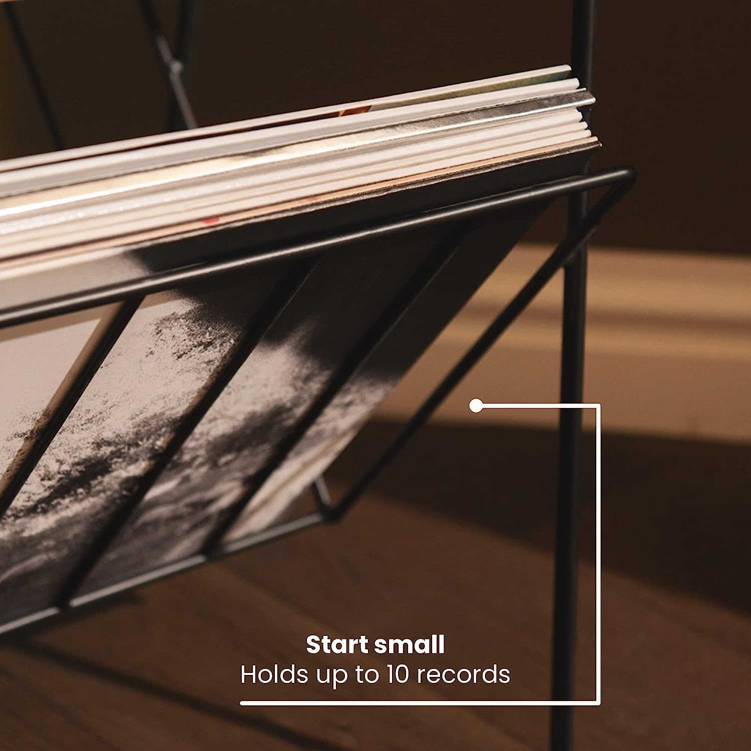 Wiltshire Turntable Stand Modern Retro White Wash Wood