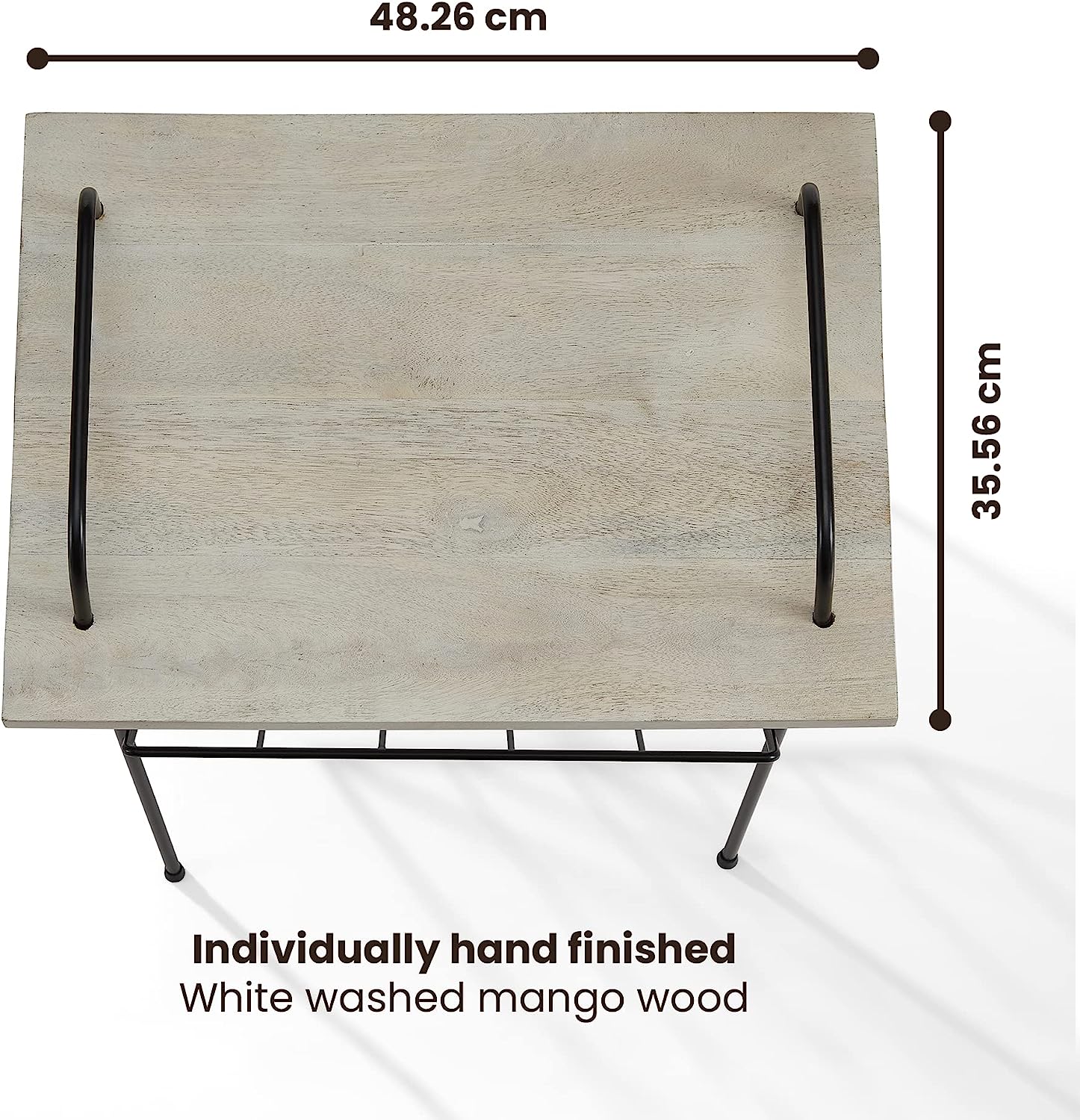 Wiltshire Turntable Stand Modern Retro White Wash Wood