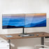 activiva Dual-Screen Articulating Monitor Arm with Free-Standing Desktop Base