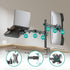 activiva Dual-Screen Articulating Monitor Arm with Interchangeable Laptop Holder