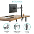 ErgoLife Single Monitor Screen Double Joint Monitor Arm