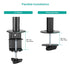 ErgoLife Single Monitor Screen Double Joint Monitor Arm