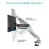 Heavy Duty Single Monitor Screen Gas Spring Monitor Arm
