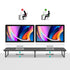 activiva Black Dual Monitor Riser