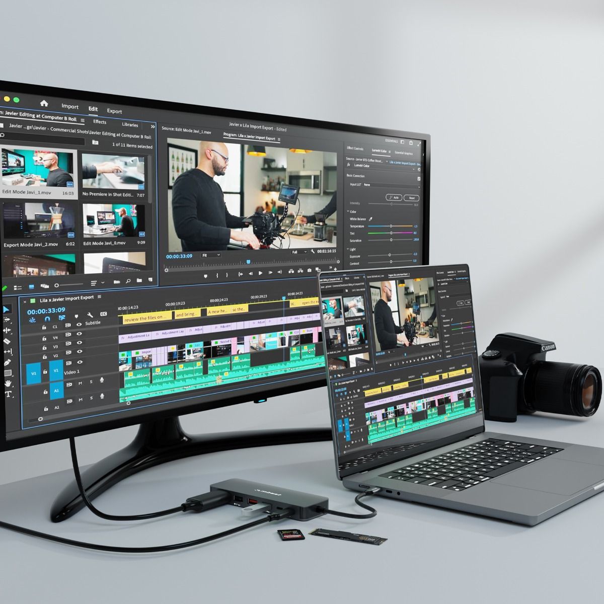 Elite 9-in-1 USB-C Multiport Hub with Built-in M.2 NVMe SSD Enclosure