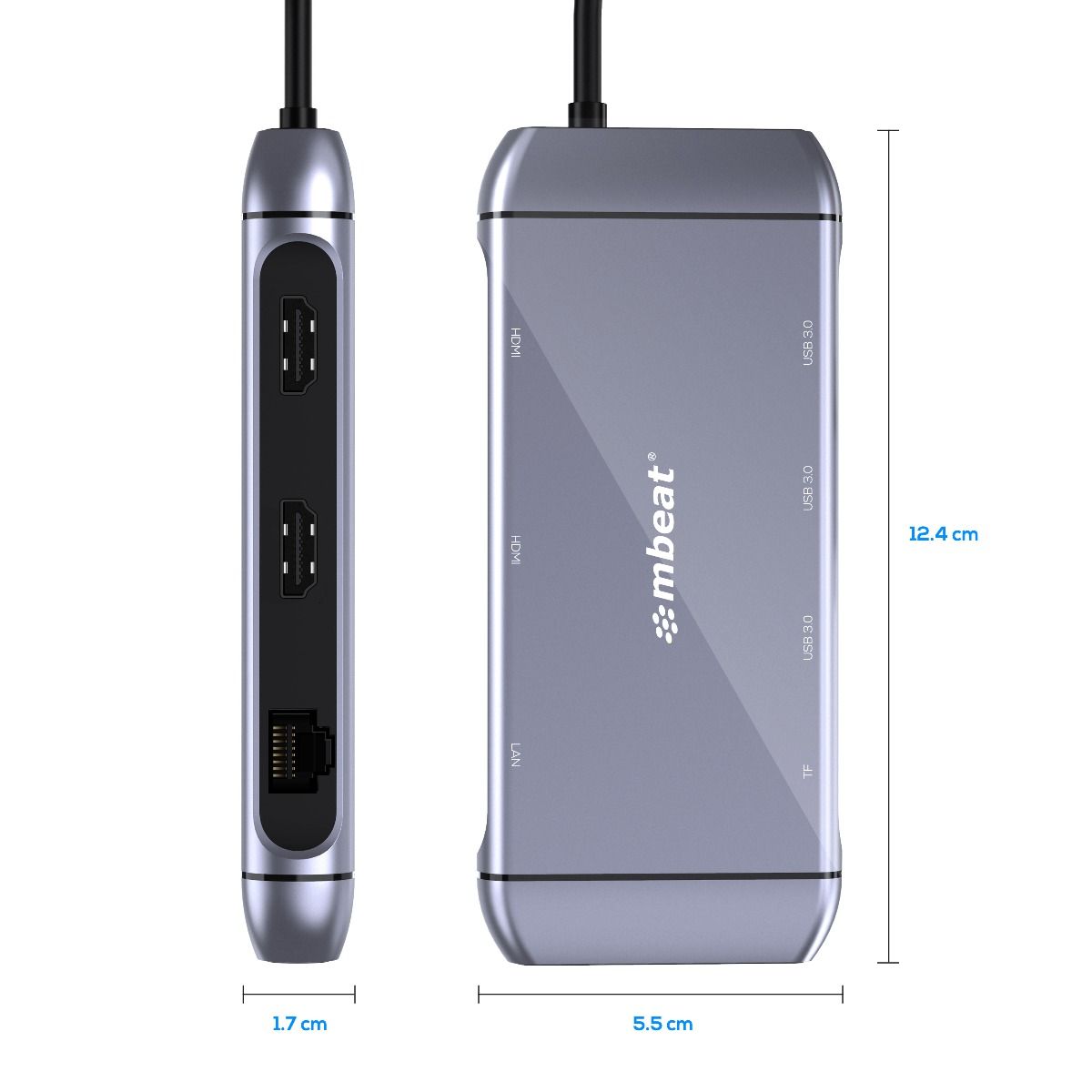 mbeat Elite X11 Dual HDMI USB-C Multifunction Docking Station