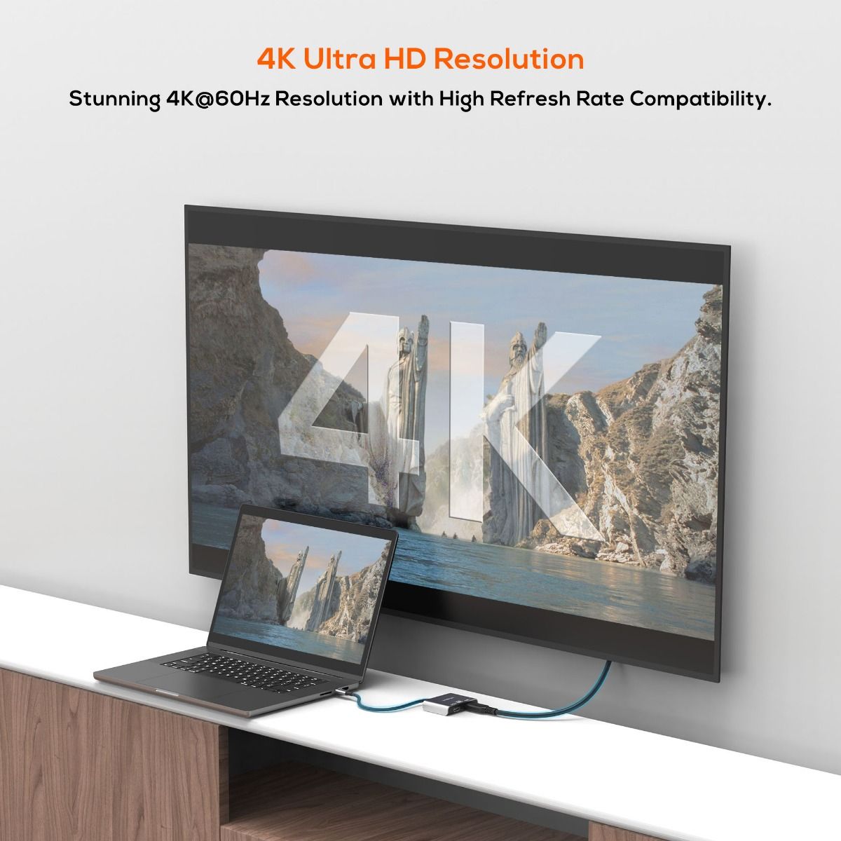 mbeat Tough Link USB-C to Dual 4K/60Hz HDMI MST Adapter - Space Grey