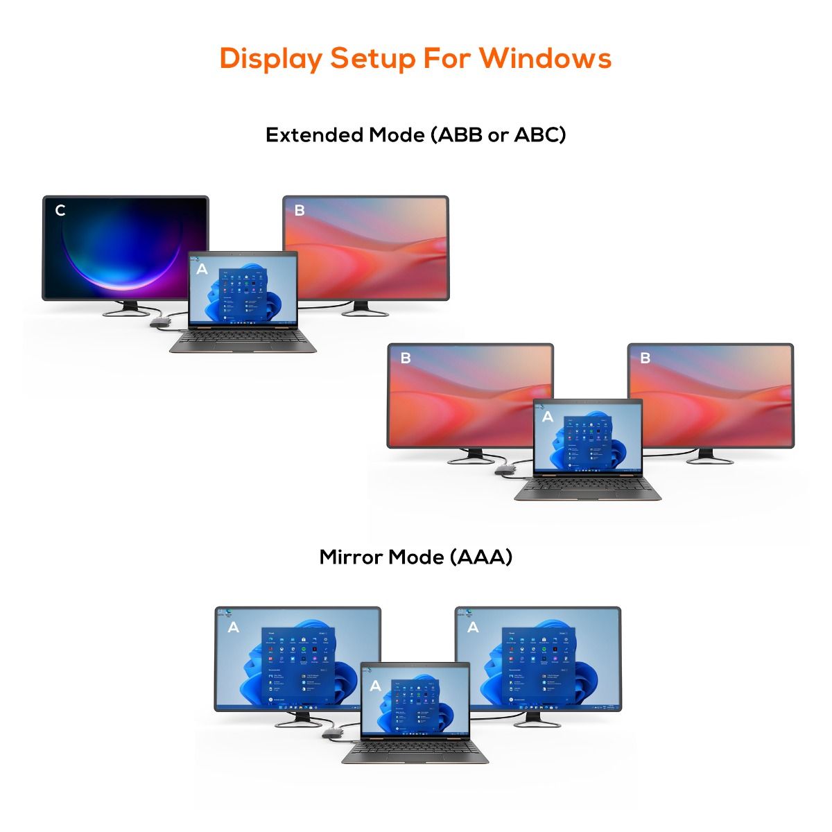 Tough Link USB-C to Dual 4K HDMI Adapter - Space Grey