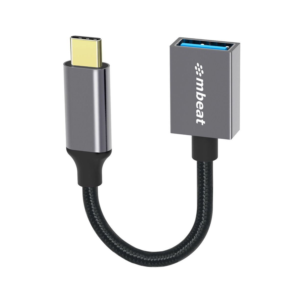 Tough Link USB-C to USB 3.0 Adapter with Cable - Space Grey