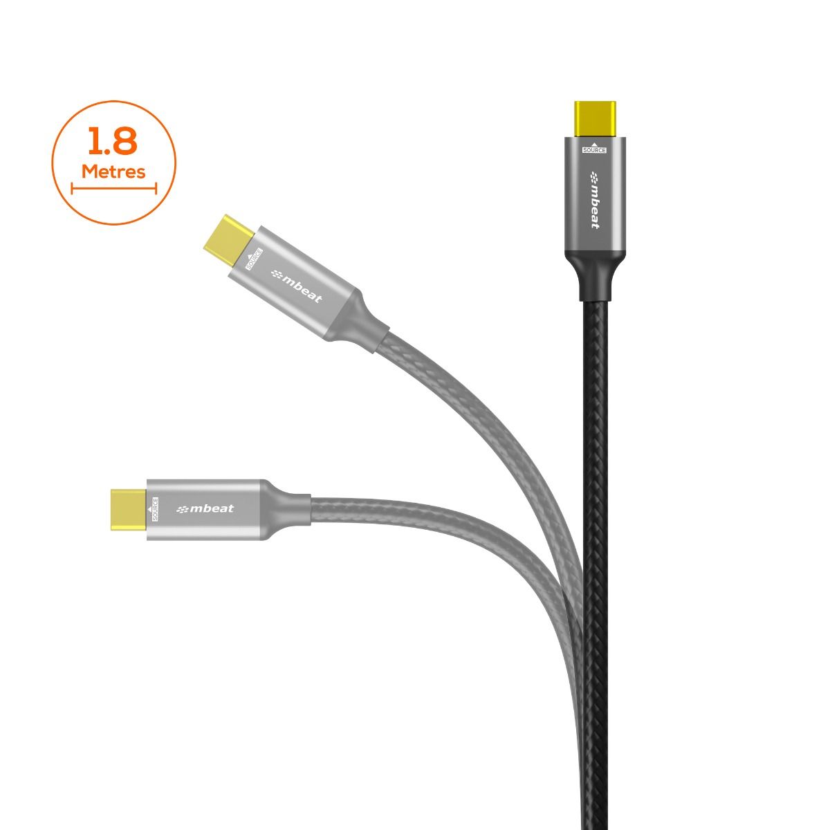 mbeat Tough Link 8K 1.8m USB-C to DisplayPort Cable