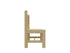 Kids Birch Toddler Chair - H28cm 4 Pack