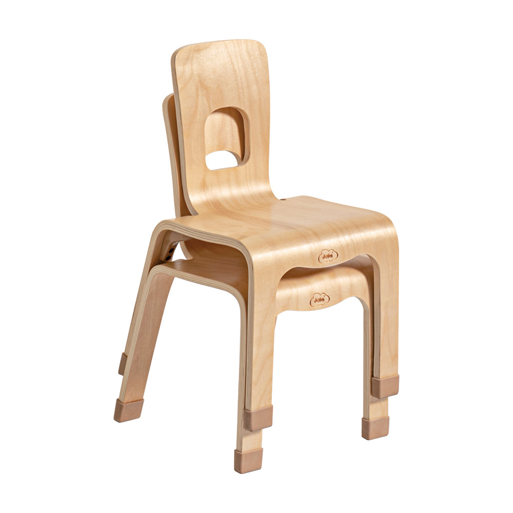 Kids One Piece Bentwood Stackable Chair 4 Pack - H30cm