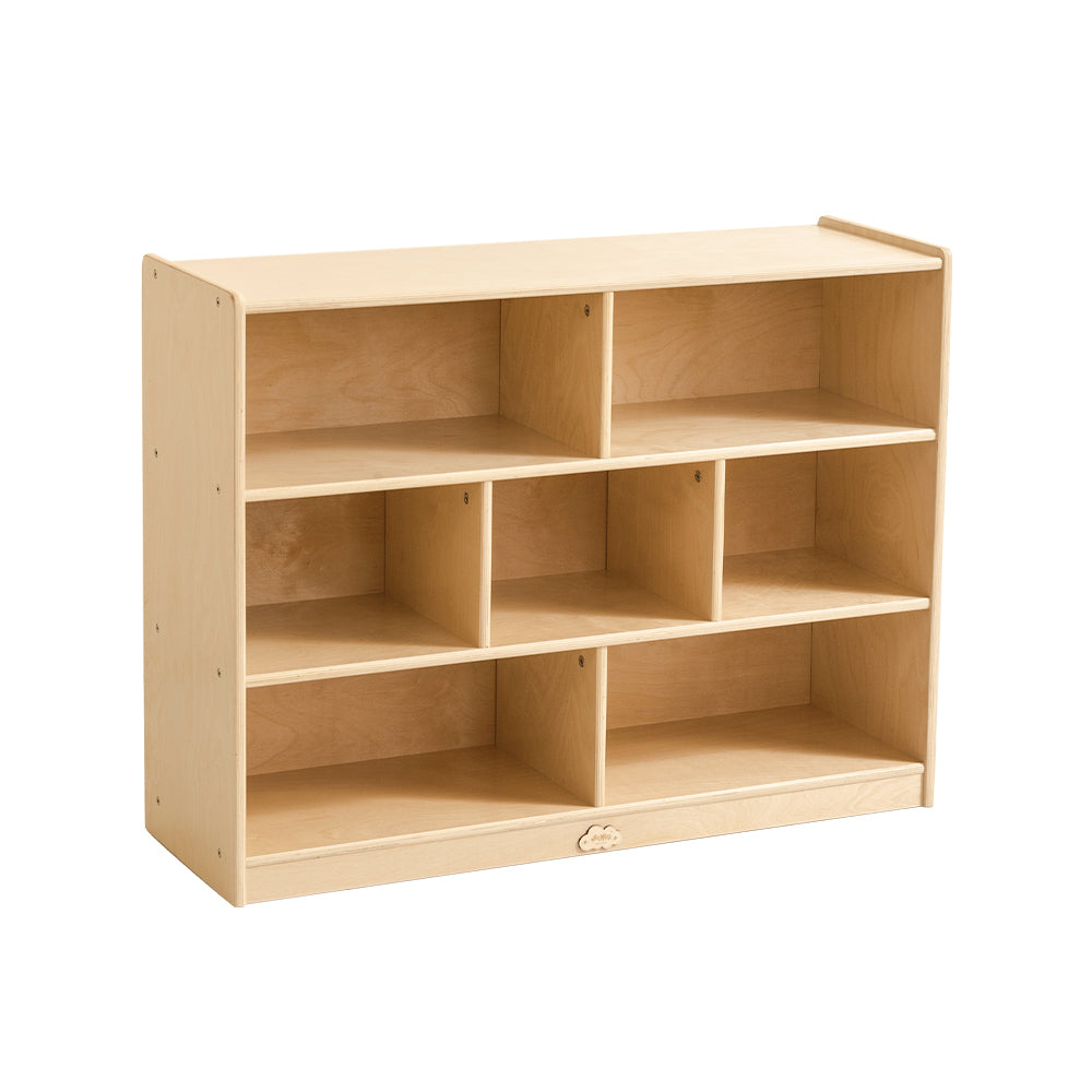 Jooyes 7 Cubby Storage Cabinet Kids Bookcase Organiser - H76cm