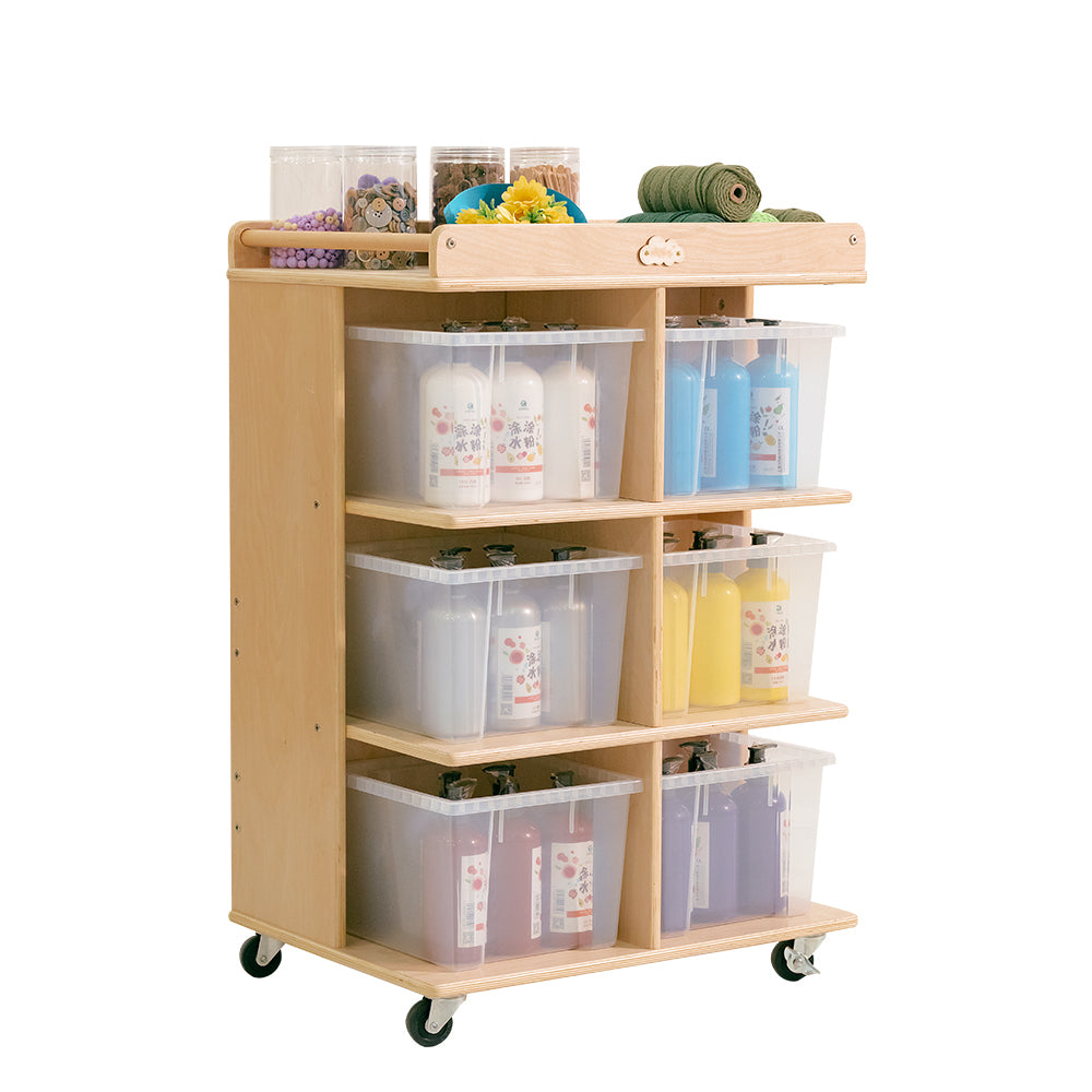 Jooyes 6 Tray Storage Cabinet With Castors