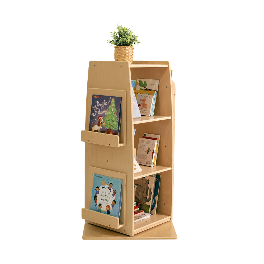 Jooyes Kids Wooden Revolving Bookcase - H92cm