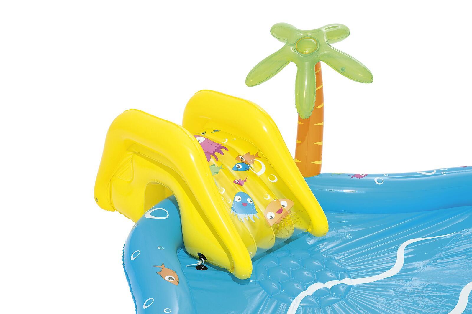 273L Inflatable Sea Life Water Fun Park Pool with Slide - 2.8m x 87cm