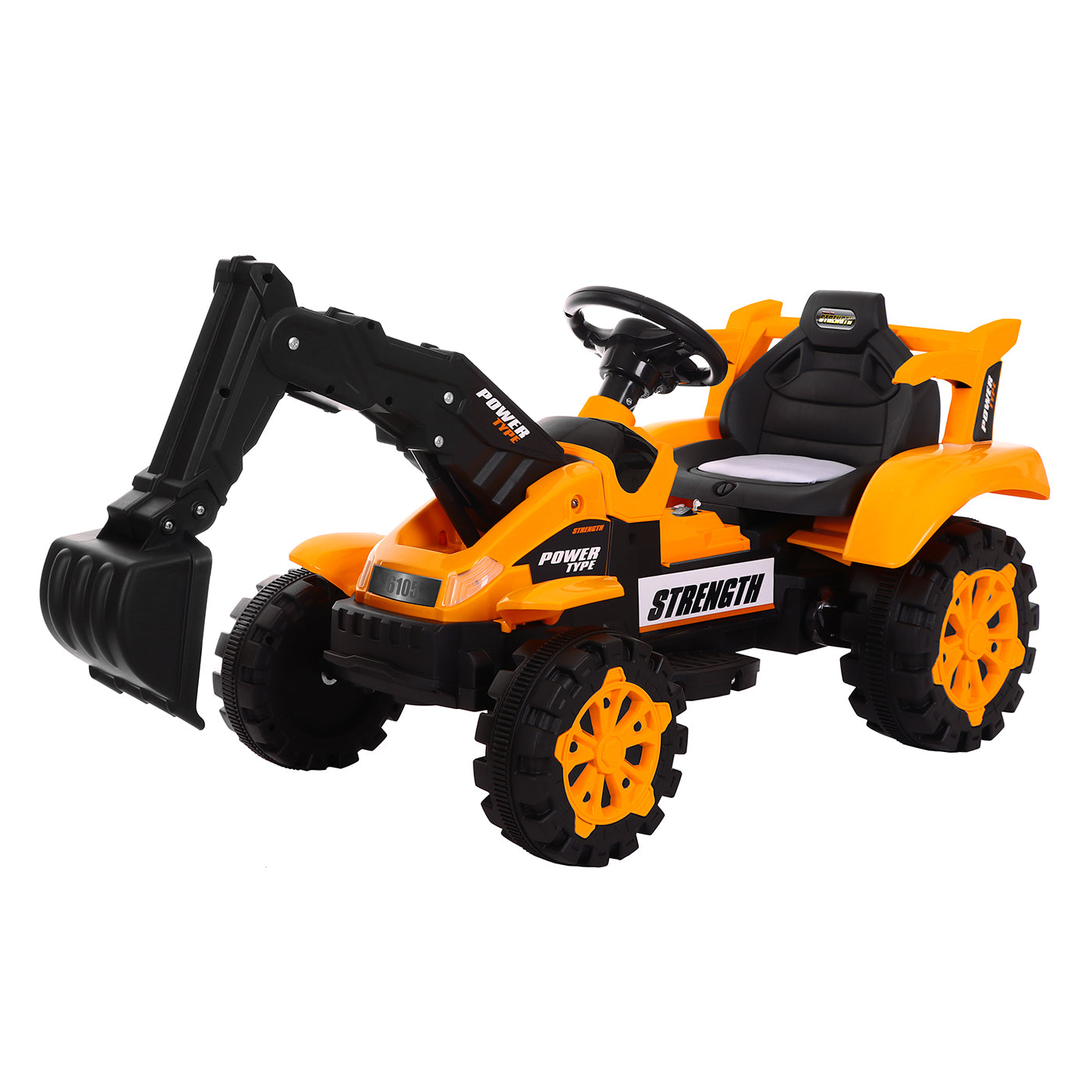 Children's Electronic Ride-on Excavator & Dump Truck, 30kg Capacity