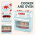 4 Piece Home Appliance Toy Mixer, Washing Machine, Oven & Dishwasher, With Lights & Sound