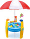 Outdoor Sand and Water Table Toy with Umbrella (28 Pcs Accessories)