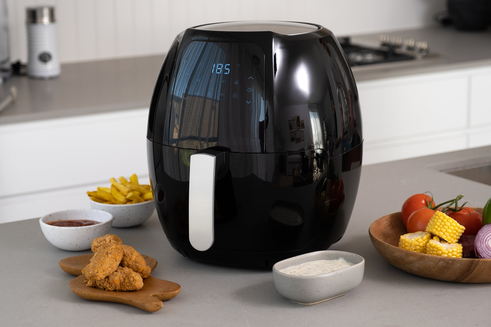 8L Digital Air Fryer, 1800W, Non-Stick, 8 Cooking Programs