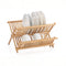 2 Tier Bamboo Dish Rack