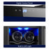 8 Bottle Thermoelectric Wine Fridge, 65W, UV Protected Glass Door, Soft LED Illumination