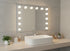 LED Beauty Mirror with 14 Bulbs, Colour Settings, USB A and USB C, White, 50 × 42cm