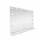 LED Beauty Mirror with 15 Bulbs, Colour Settings, USB A and USB C, White, 58 × 48cm